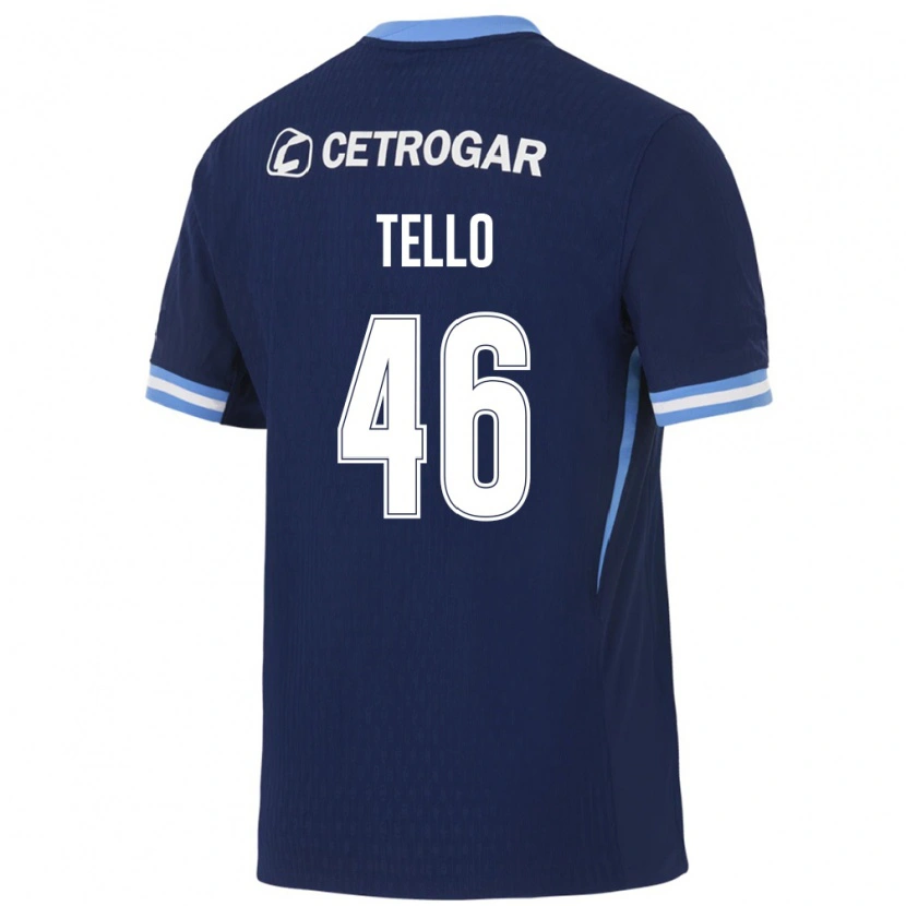 Danxen Homem Camisola Alejandro Tello #46 Azul Real Azul Claro Branco Alternativa 2026/27 Camisa Brasil