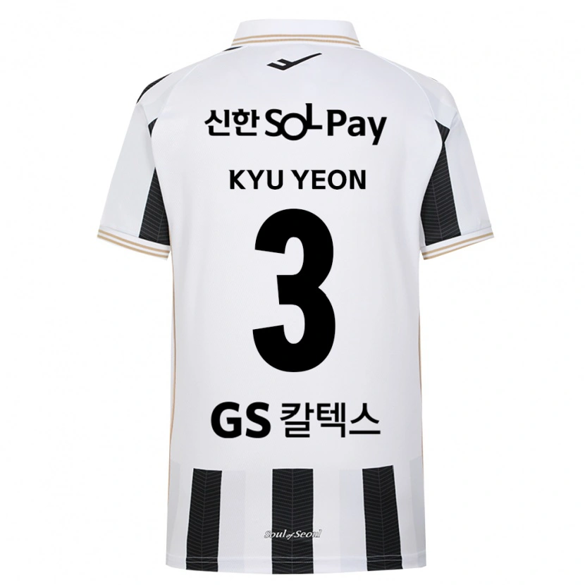 Danxen Homem Camisola Kyu-Yeon Shim #3 Branco Preto Alternativa 2026/27 Camisa Brasil