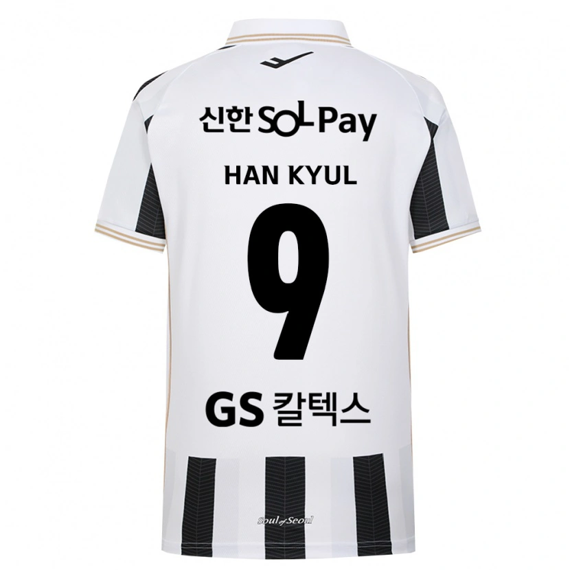 Danxen Homem Camisola Han-Kyul Park #9 Branco Preto Alternativa 2026/27 Camisa Brasil