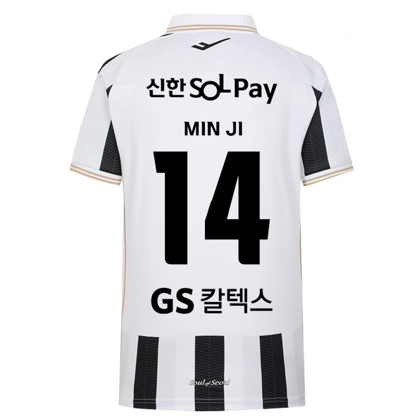 Danxen Homem Camisola Min-Ji Kim #14 Branco Preto Alternativa 2026/27 Camisa Brasil
