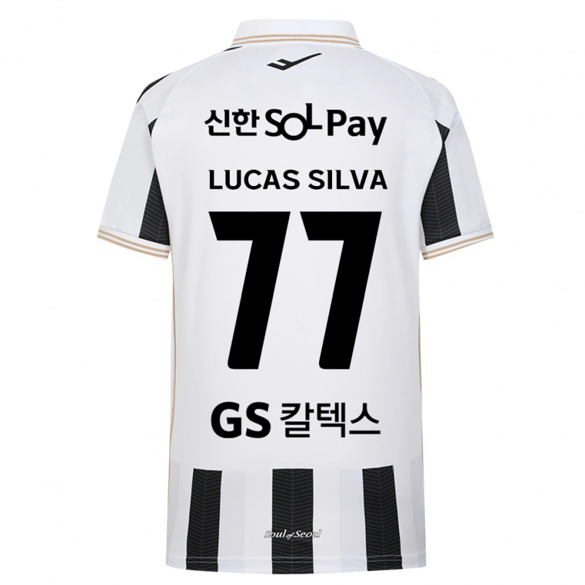 Danxen Homem Camisola Lucas Silva #77 Branco Preto Alternativa 2026/27 Camisa Brasil