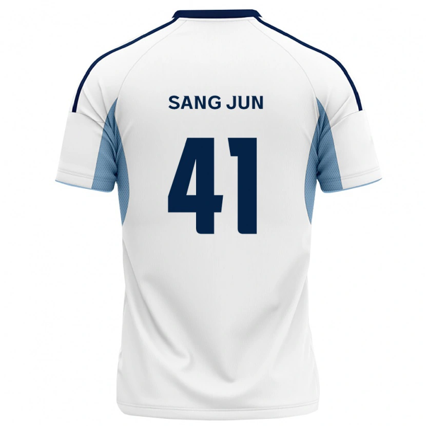 Danxen Homem Camisola Sang-Jun Park #41 Azul Real Branco Alternativa 2026/27 Camisa Brasil