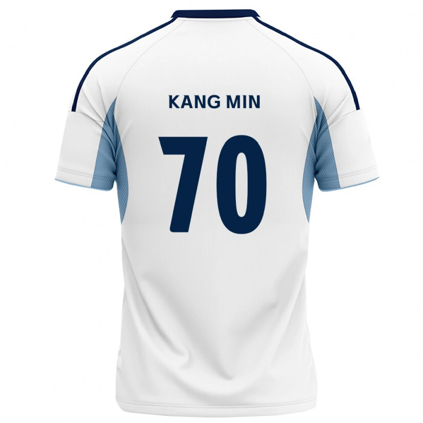 Danxen Homem Camisola Kang-Min Choi #70 Azul Real Branco Alternativa 2026/27 Camisa Brasil
