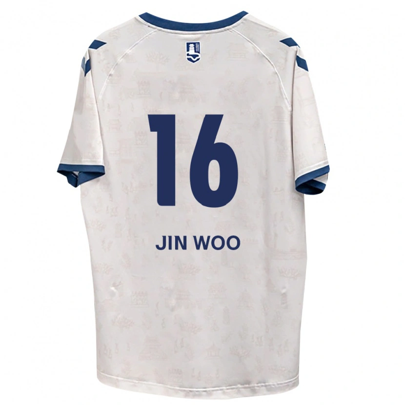 Danxen Homem Camisola Jin-Woo Jo #16 Azul Real Branco Alternativa 2026/27 Camisa Brasil