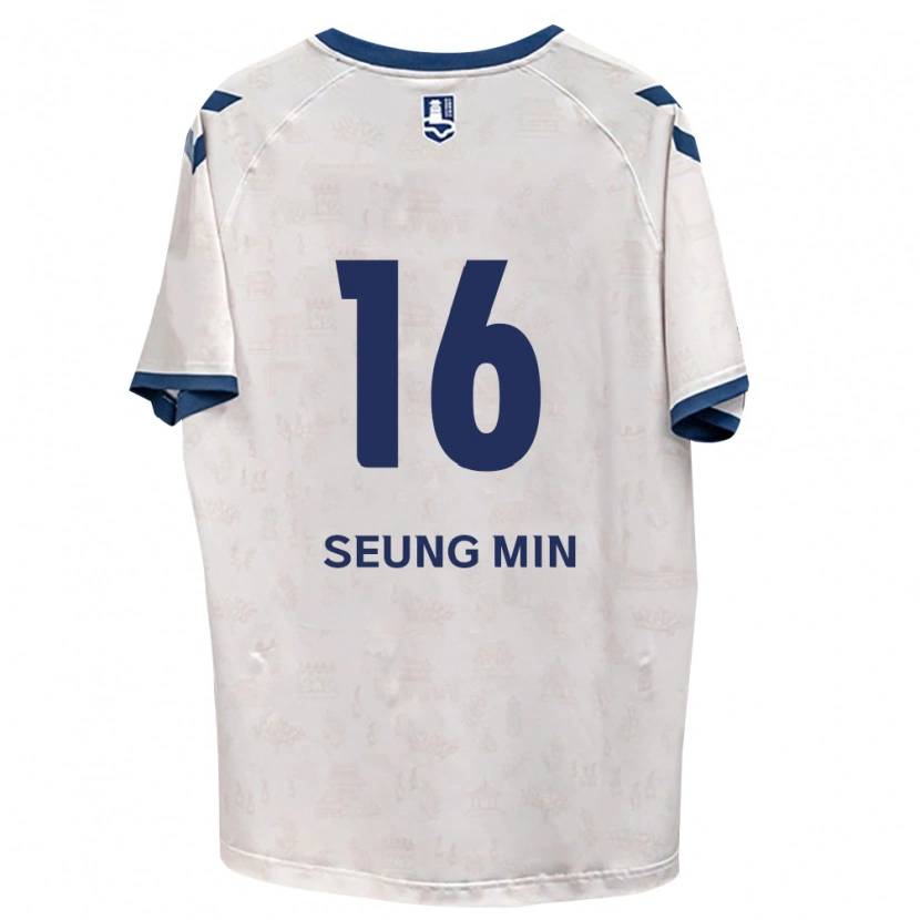 Danxen Homem Camisola Seung-Min Hwang #16 Azul Real Branco Alternativa 2026/27 Camisa Brasil