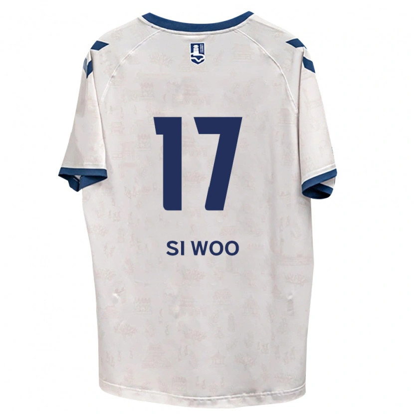 Danxen Homem Camisola Si-Woo Eom #17 Azul Real Branco Alternativa 2026/27 Camisa Brasil