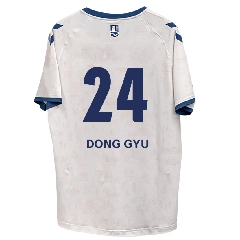 Danxen Homem Camisola Dong-Gyu Lee #24 Azul Real Branco Alternativa 2026/27 Camisa Brasil