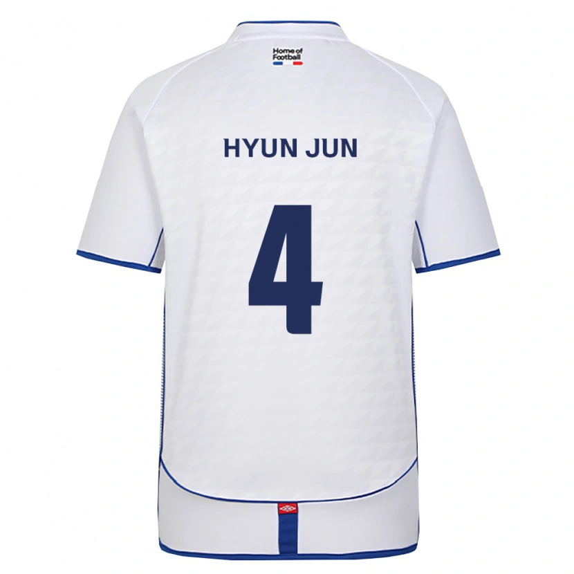 Danxen Homem Camisola Hyun-Jun Roh #4 Preto Branco Vermelho Alternativa 2026/27 Camisa Brasil