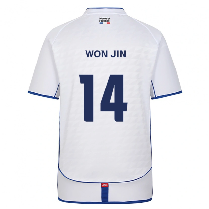 Danxen Homem Camisola Won-Jin Hong #14 Preto Branco Vermelho Alternativa 2026/27 Camisa Brasil