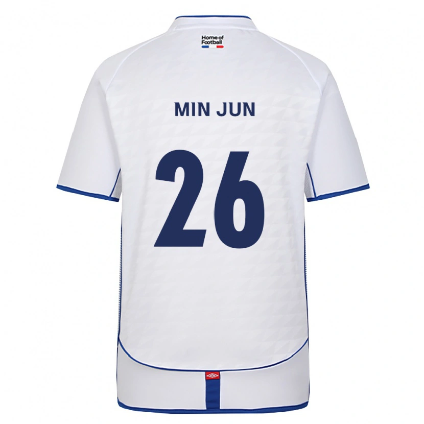 Danxen Homem Camisola Min-Jun Kim #26 Preto Branco Vermelho Alternativa 2026/27 Camisa Brasil