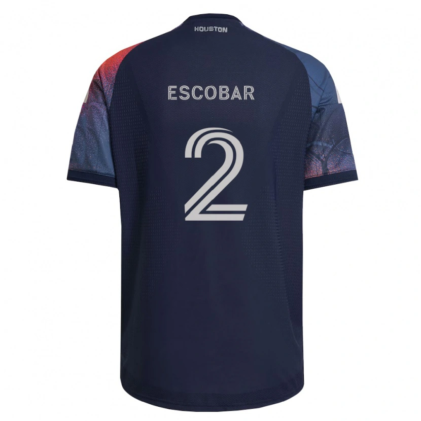 Danxen Homem Camisola Franco Escobar #2 Azul Profundo Branco Laranja Alternativa 2026/27 Camisa Brasil