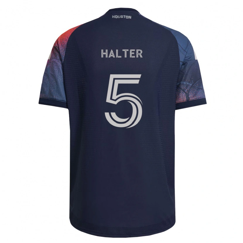 Danxen Homem Camisola Lucas Halter #5 Azul Profundo Branco Laranja Alternativa 2026/27 Camisa Brasil