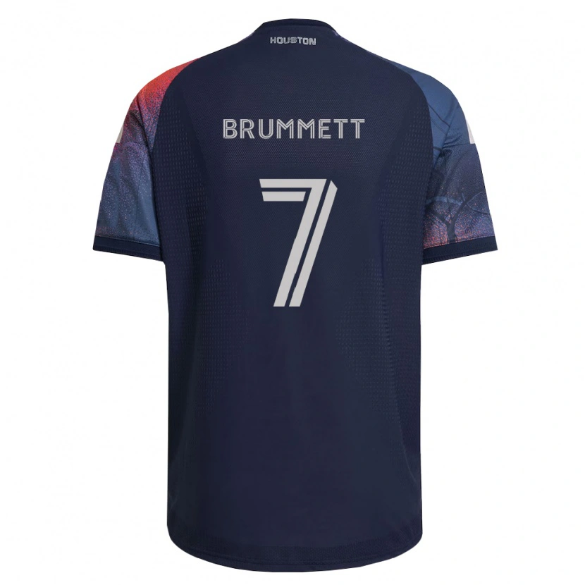 Danxen Homem Camisola Austin Brummett #7 Azul Profundo Branco Laranja Alternativa 2026/27 Camisa Brasil