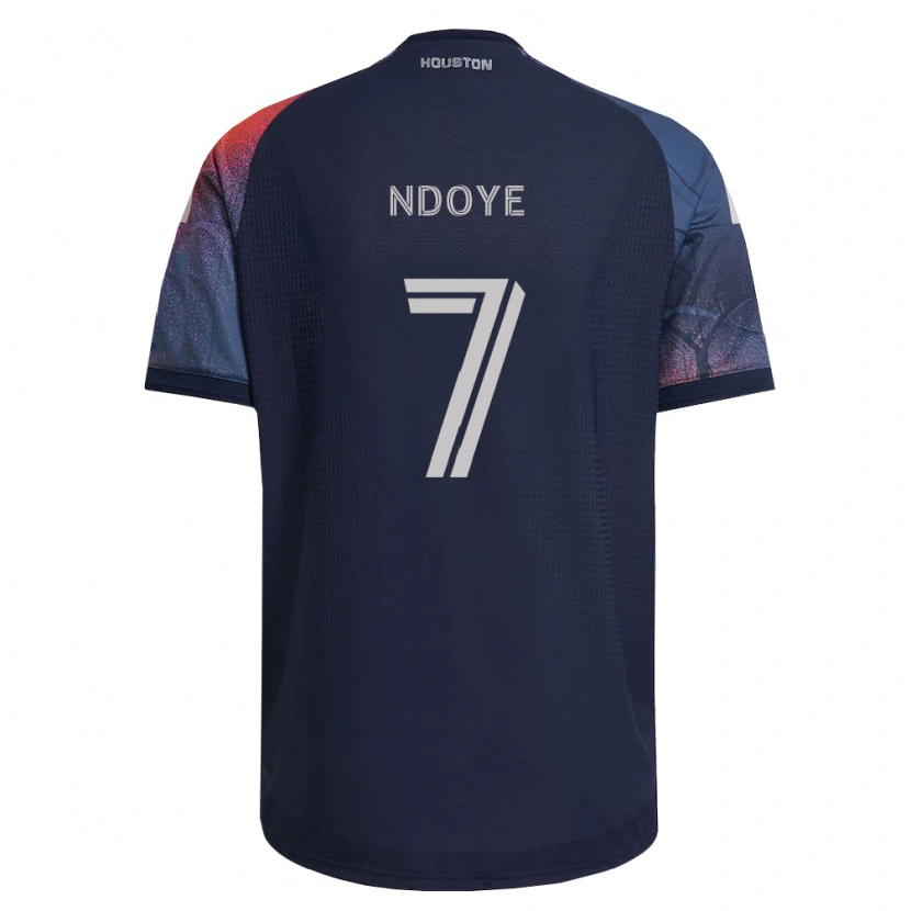 Danxen Homem Camisola Papa Ndoye #7 Azul Profundo Branco Laranja Alternativa 2026/27 Camisa Brasil