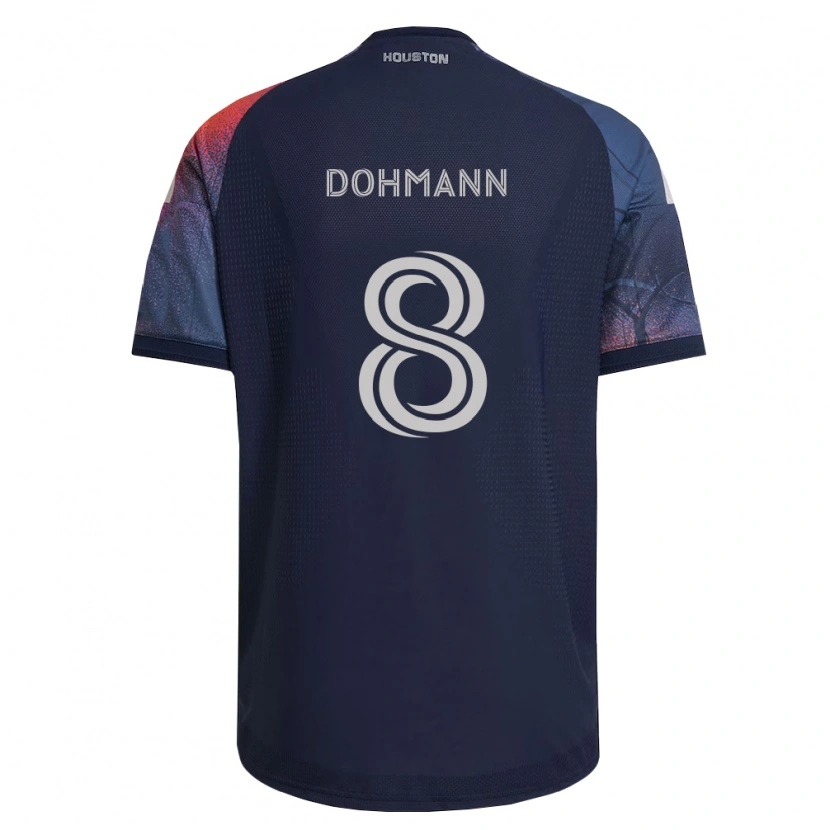 Danxen Homem Camisola Gustavo Abreu Dohmann #8 Azul Profundo Branco Laranja Alternativa 2026/27 Camisa Brasil