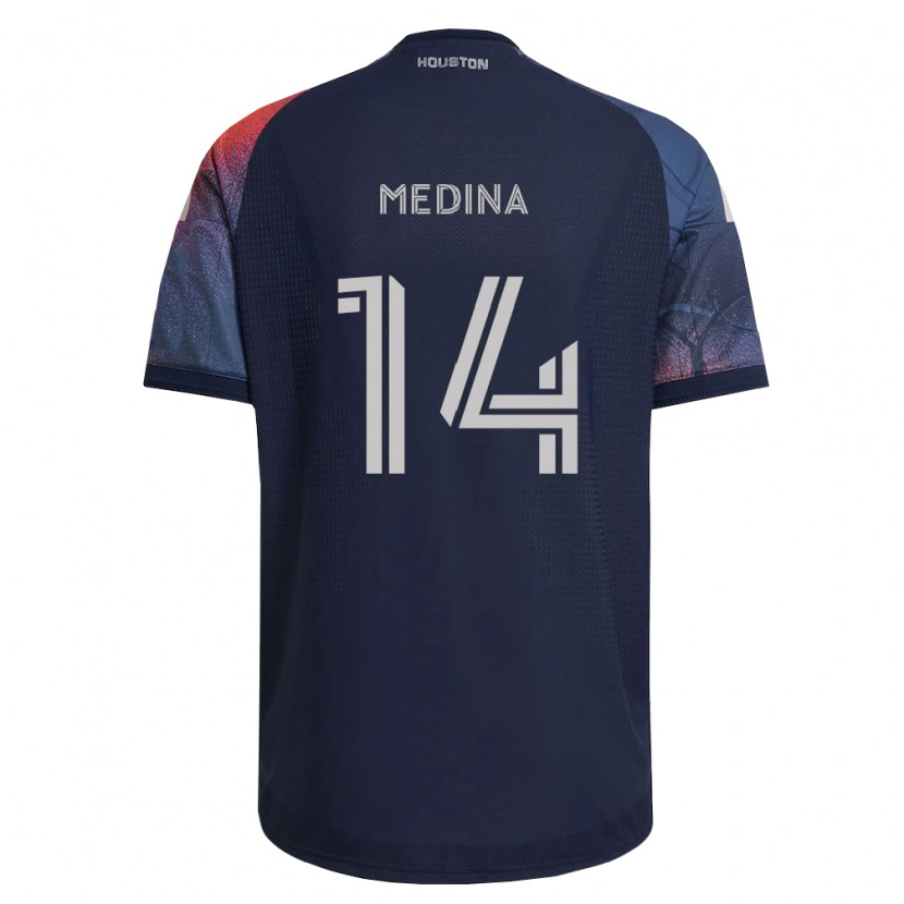 Danxen Homem Camisola Jeferson Medina #14 Azul Profundo Branco Laranja Alternativa 2026/27 Camisa Brasil