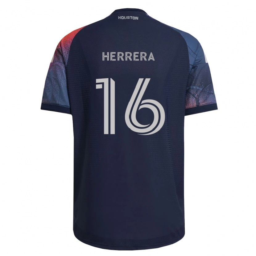 Danxen Homem Camisola Héctor Herrera #16 Azul Profundo Branco Laranja Alternativa 2026/27 Camisa Brasil
