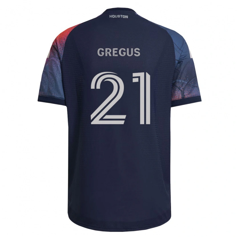 Danxen Homem Camisola Ján Gregus #21 Azul Profundo Branco Laranja Alternativa 2026/27 Camisa Brasil