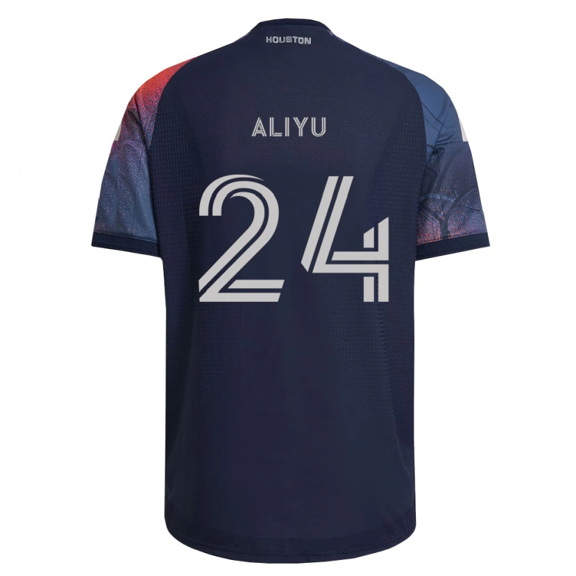 Danxen Homem Camisola Ibrahim Aliyu #24 Azul Profundo Branco Laranja Alternativa 2026/27 Camisa Brasil