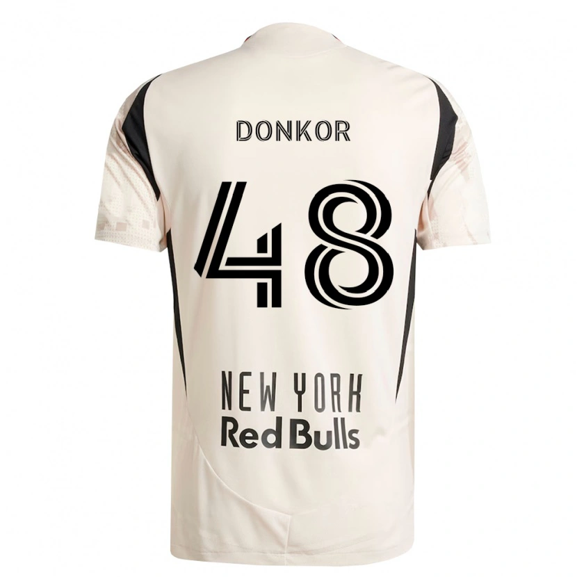 Danxen Homem Camisola Ronald Donkor #48 Branco Off-Red Preto Alternativa 2026/27 Camisa Brasil