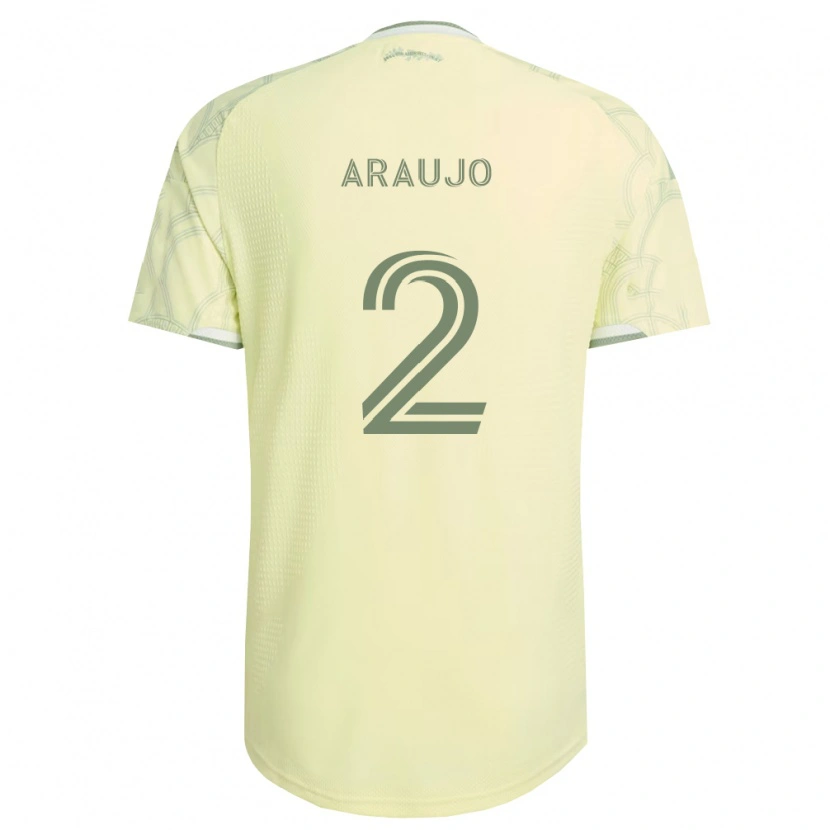 Danxen Homem Camisola Miguel Araujo #2 Bege Branco Alternativa 2026/27 Camisa Brasil