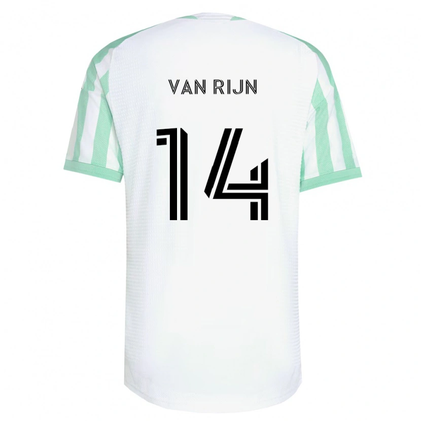 Danxen Homem Camisola Nico Van Rijn #14 Verde Claro Branco Preto Alternativa 2026/27 Camisa Brasil