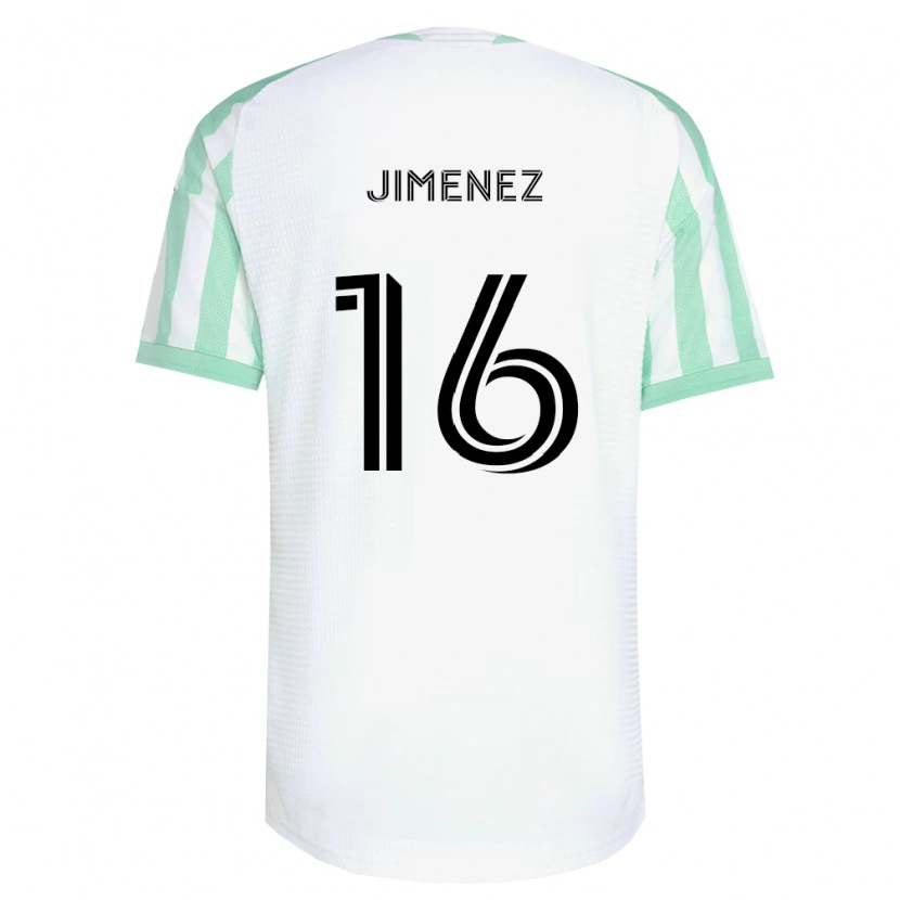 Danxen Homem Camisola Héctor Jiménez #16 Verde Claro Branco Preto Alternativa 2026/27 Camisa Brasil
