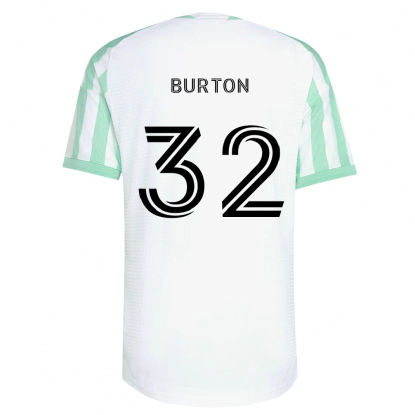 Danxen Homem Camisola Micah Burton #32 Verde Claro Branco Preto Alternativa 2026/27 Camisa Brasil