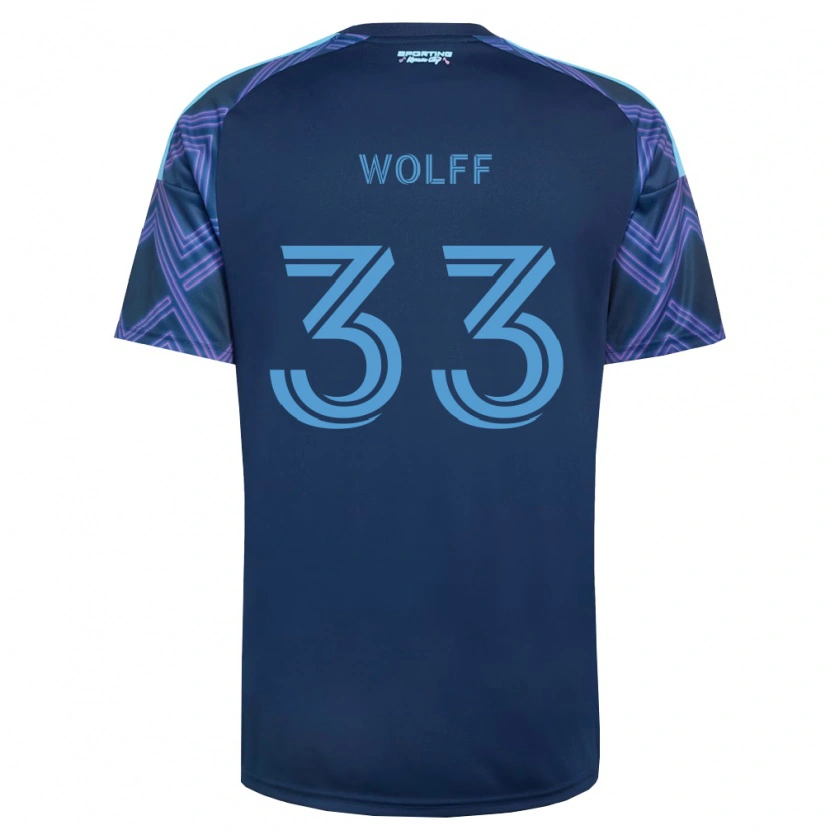 Danxen Homem Camisola Owen Wolff #33 Azul Real Roxo Alternativa 2026/27 Camisa Brasil