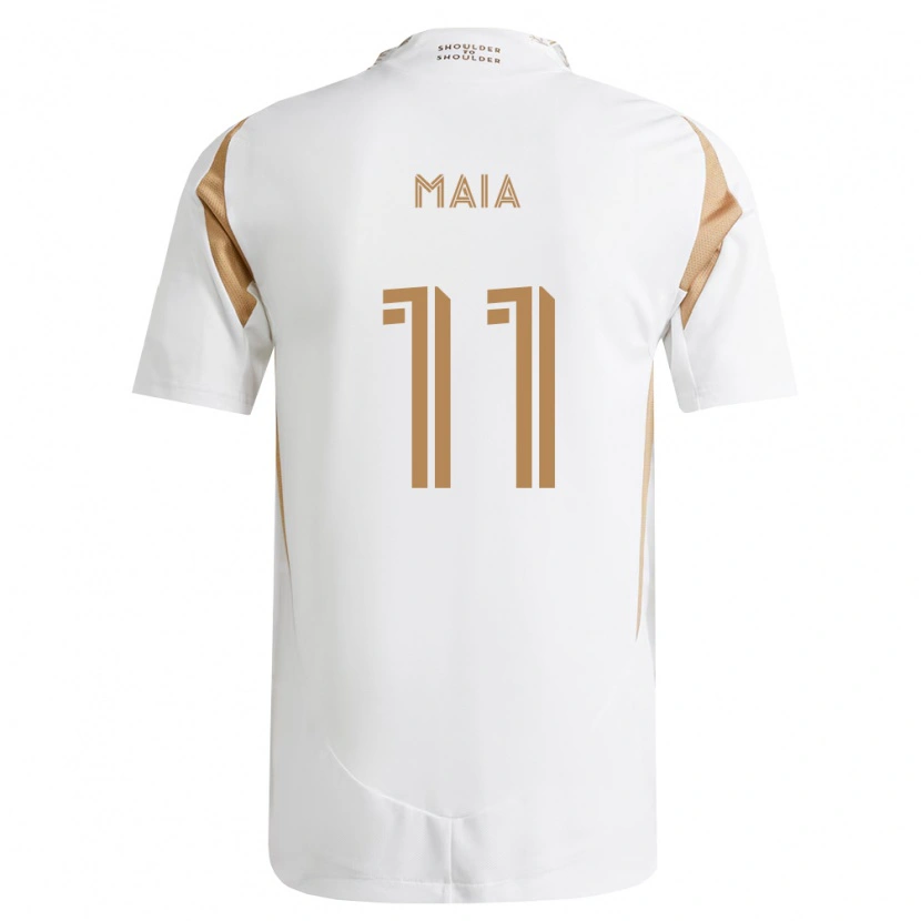 Danxen Homem Camisola Matheus Maia #11 Branco Marrom Alternativa 2026/27 Camisa Brasil