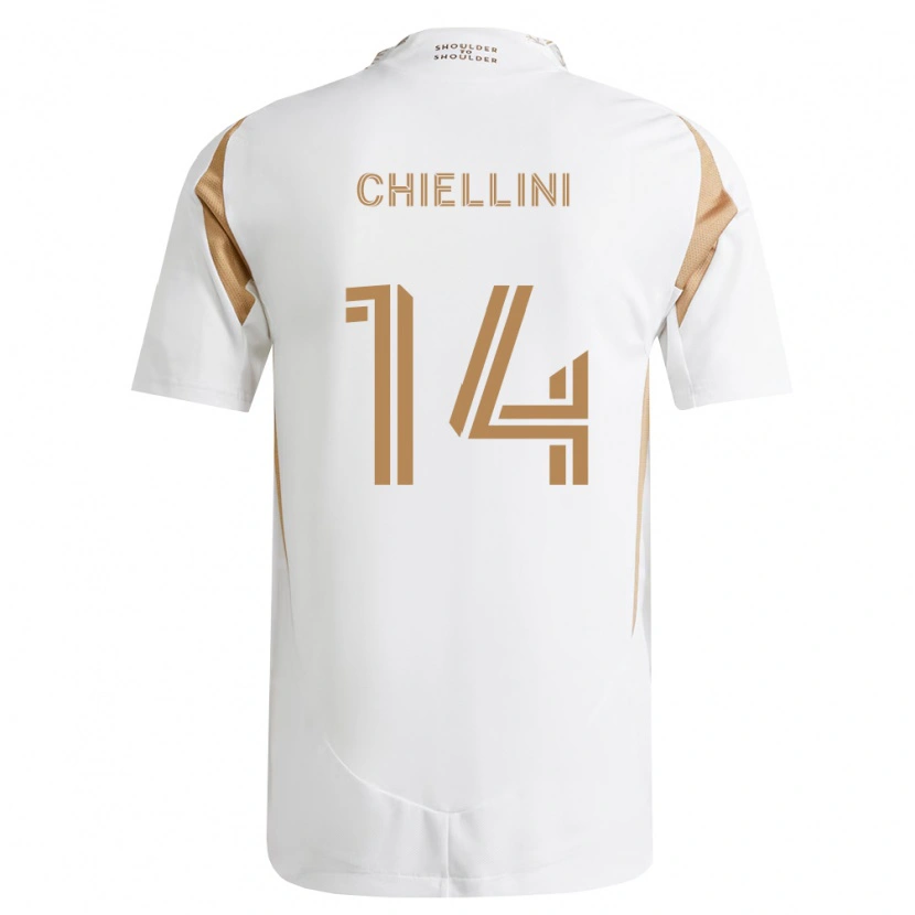 Danxen Homem Camisola Giorgio Chiellini #14 Branco Marrom Alternativa 2026/27 Camisa Brasil
