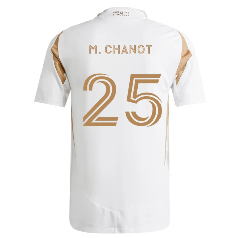 Danxen Homem Camisola Maxime Chanot #25 Branco Marrom Alternativa 2026/27 Camisa Brasil