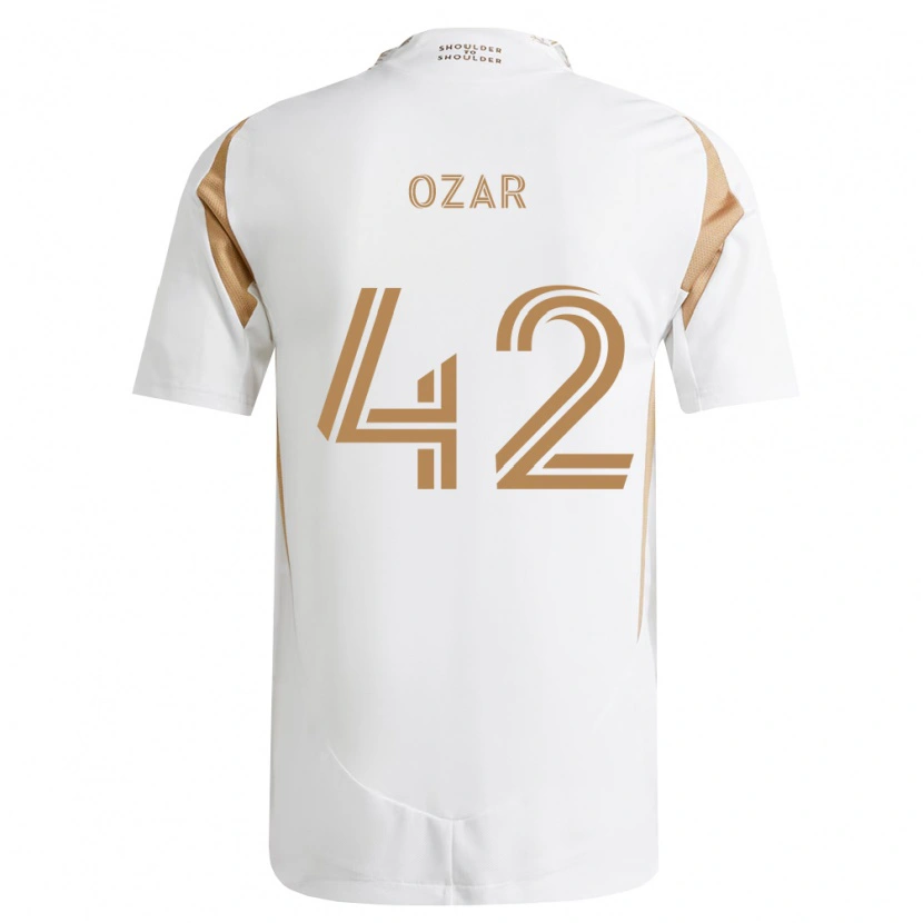 Danxen Homem Camisola Miles Ozar #42 Branco Marrom Alternativa 2026/27 Camisa Brasil