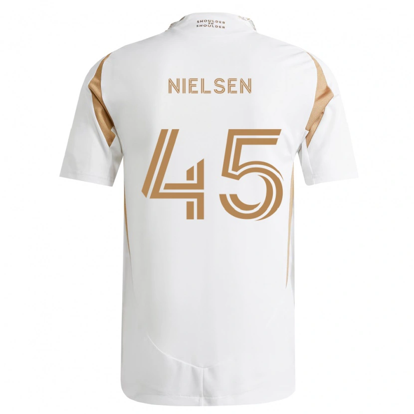 Danxen Homem Camisola Kenny Nielsen #45 Branco Marrom Alternativa 2026/27 Camisa Brasil