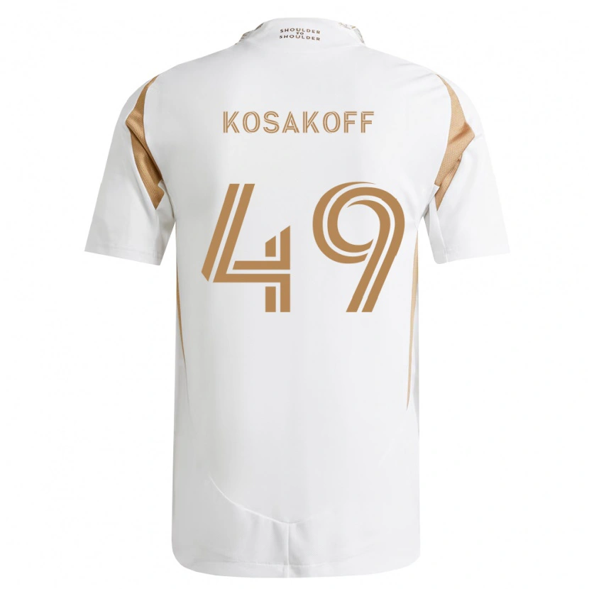 Danxen Homem Camisola Charlie Kosakoff #49 Branco Marrom Alternativa 2026/27 Camisa Brasil
