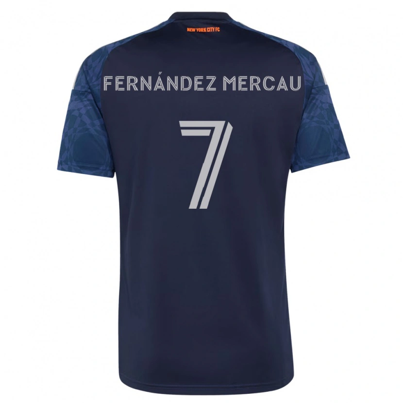 Danxen Homem Camisola Nicolás Fernández Mercau #7 Azul Profundo Branco Alternativa 2026/27 Camisa Brasil