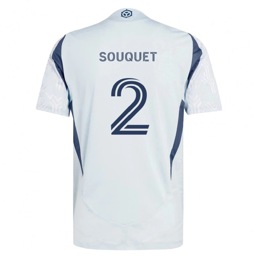 Danxen Homem Camisola Arnaud Souquet #2 Azul Branco Cinza Alternativa 2026/27 Camisa Brasil