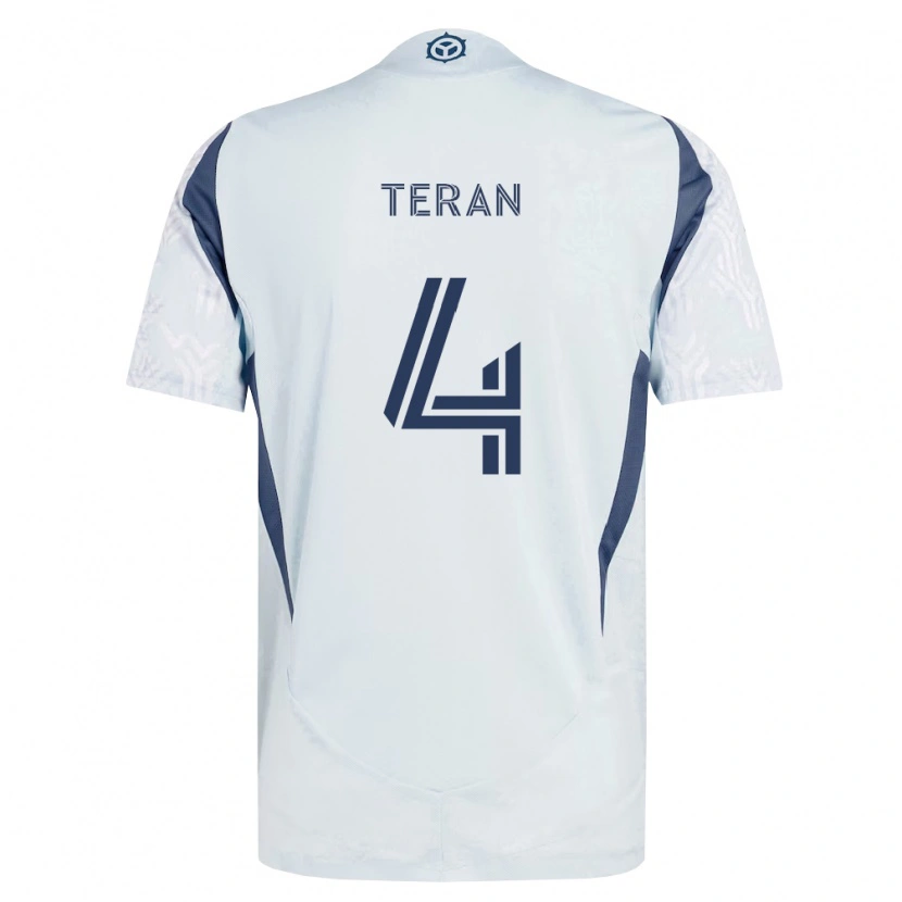 Danxen Homem Camisola Carlos Terán #4 Azul Branco Cinza Alternativa 2026/27 Camisa Brasil