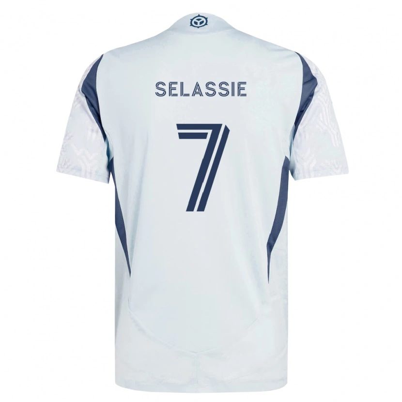 Danxen Homem Camisola Maren Haile-Selassie #7 Azul Branco Cinza Alternativa 2026/27 Camisa Brasil