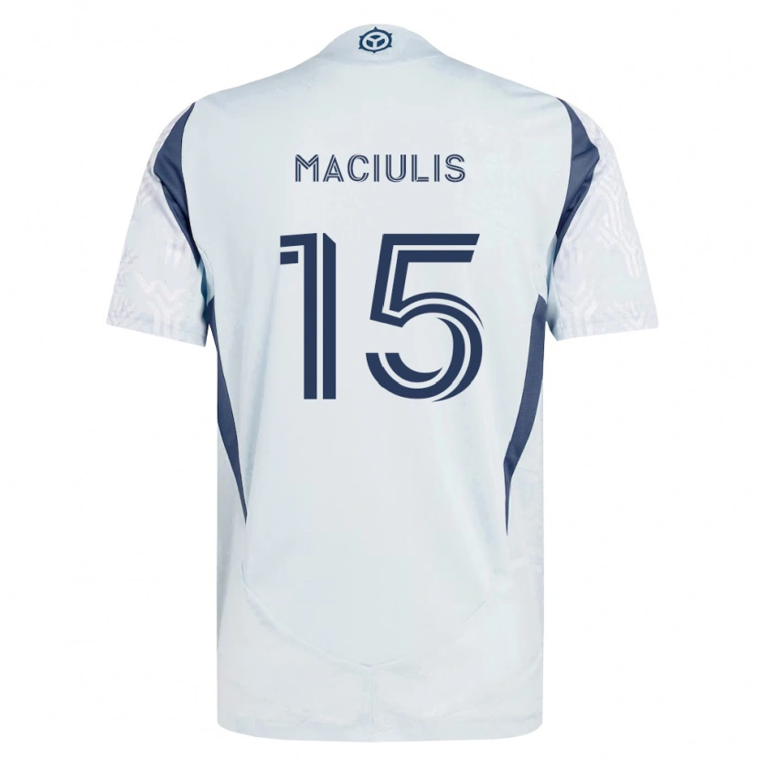 Danxen Homem Camisola Matthew Maciulis #15 Azul Branco Cinza Alternativa 2026/27 Camisa Brasil
