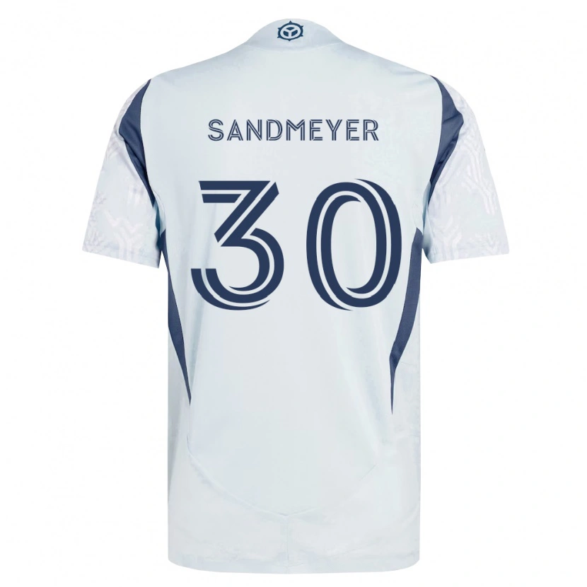 Danxen Homem Camisola Jack Sandmeyer #30 Azul Branco Cinza Alternativa 2026/27 Camisa Brasil