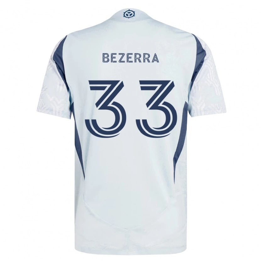 Danxen Homem Camisola Victor Bezerra #33 Azul Branco Cinza Alternativa 2026/27 Camisa Brasil