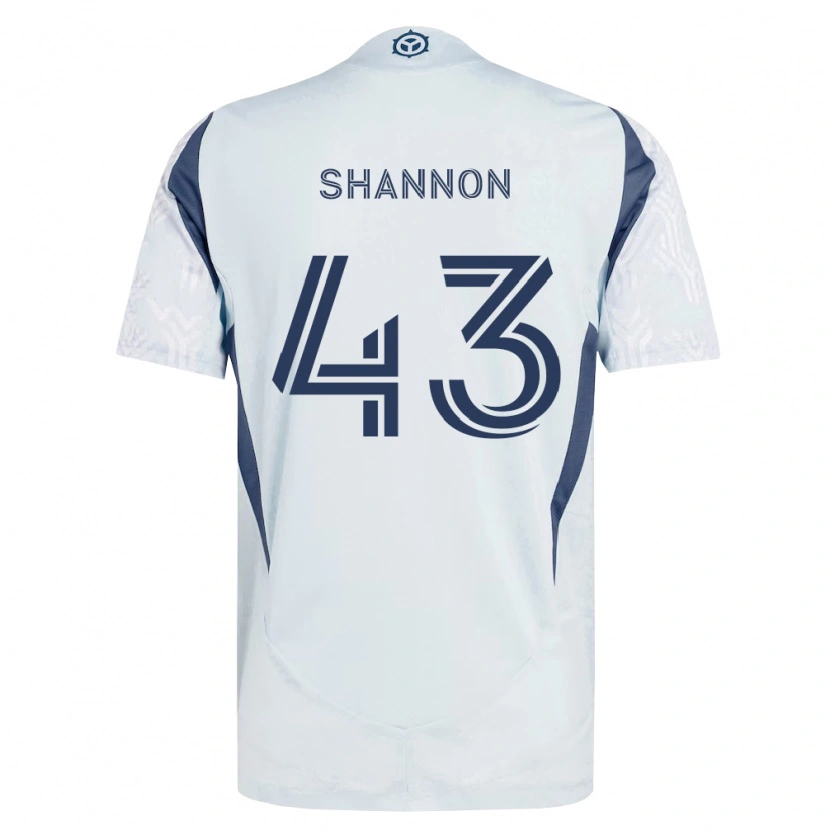 Danxen Homem Camisola Jaylen Shannon #43 Azul Branco Cinza Alternativa 2026/27 Camisa Brasil