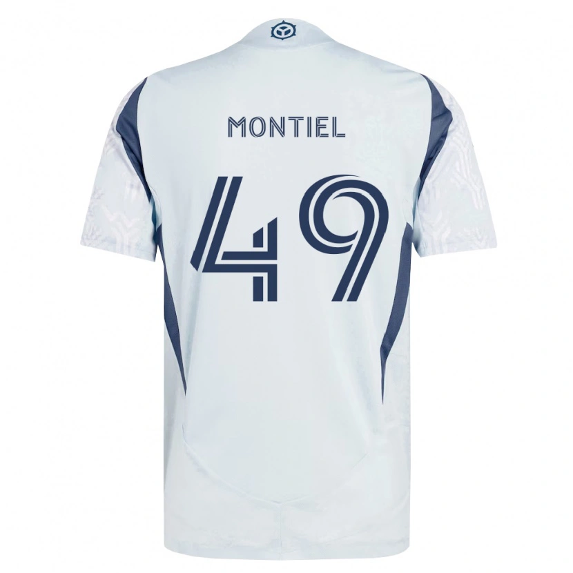 Danxen Homem Camisola Jhonier Montiel #49 Azul Branco Cinza Alternativa 2026/27 Camisa Brasil