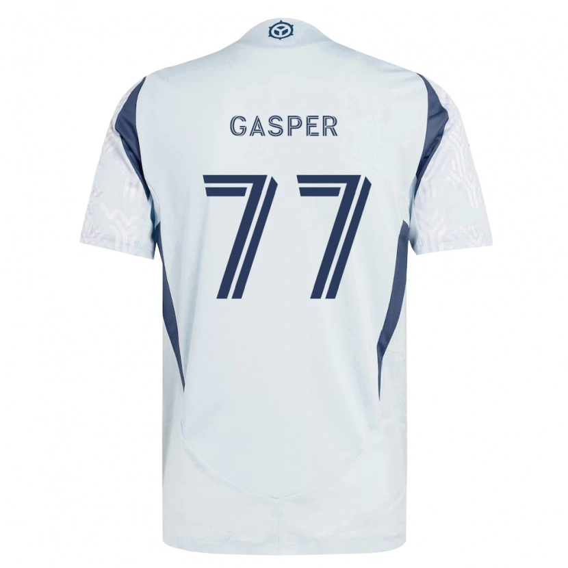 Danxen Homem Camisola Chase Gasper #77 Azul Branco Cinza Alternativa 2026/27 Camisa Brasil