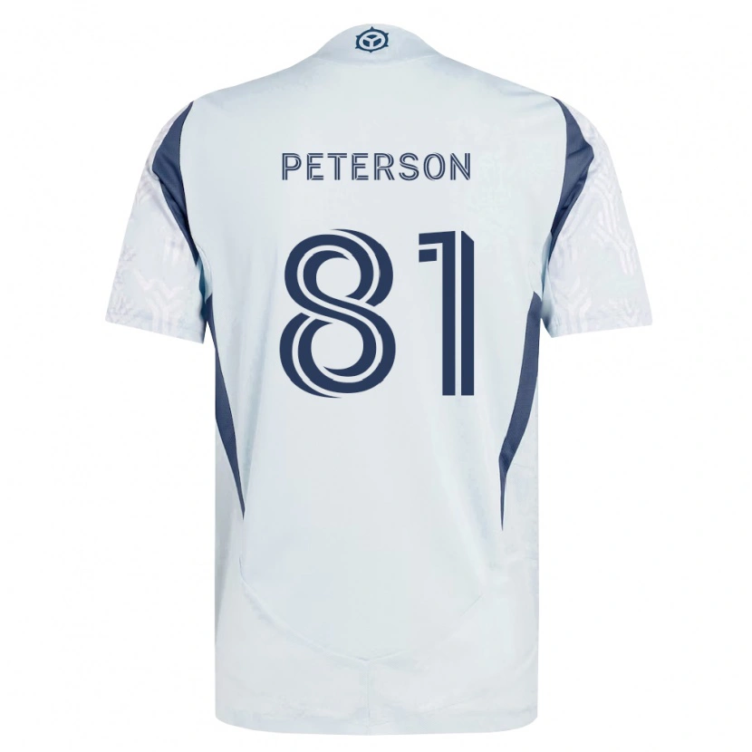 Danxen Homem Camisola Lukas Peterson #81 Azul Branco Cinza Alternativa 2026/27 Camisa Brasil