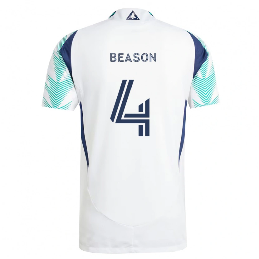 Danxen Homem Camisola Tanner Beason #4 Branco Azul Marinho Verde Claro Alternativa 2026/27 Camisa Brasil