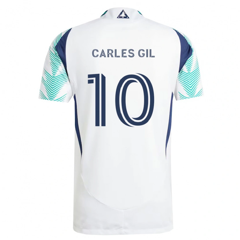 Danxen Homem Camisola Carles Gil #10 Branco Azul Marinho Verde Claro Alternativa 2026/27 Camisa Brasil