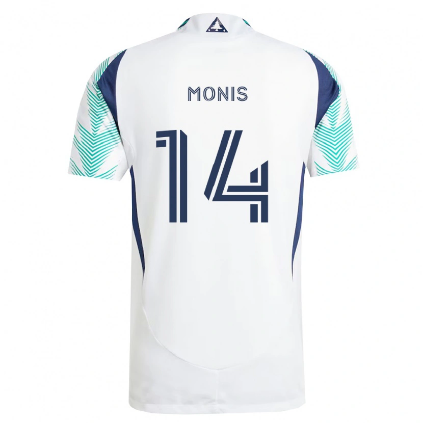 Danxen Homem Camisola Alex Monis #14 Branco Azul Marinho Verde Claro Alternativa 2026/27 Camisa Brasil