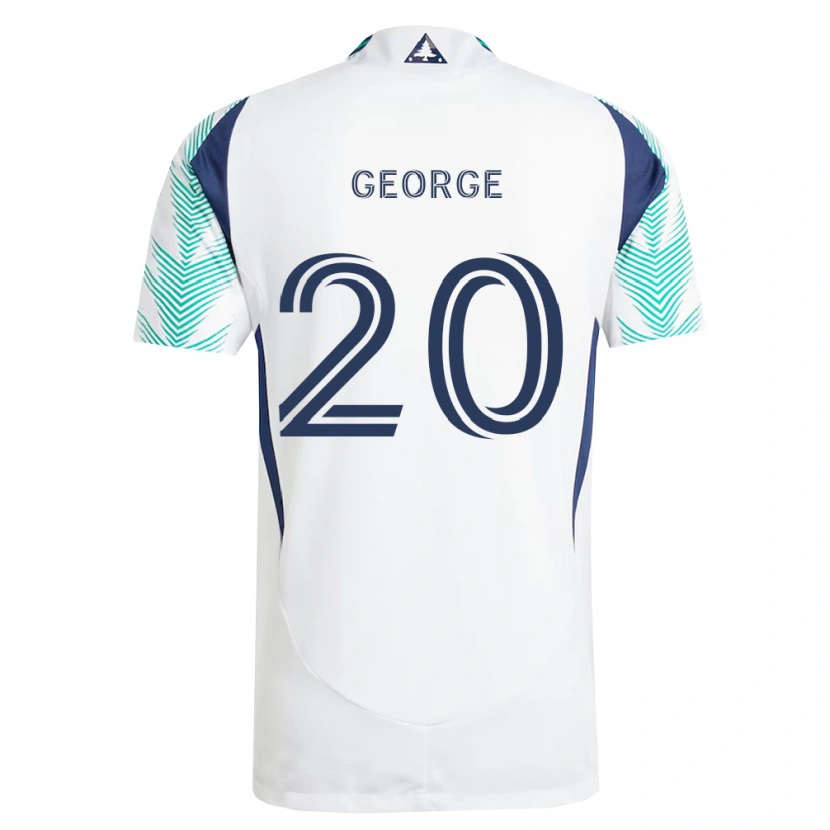 Danxen Homem Camisola Sharod George #20 Branco Azul Marinho Verde Claro Alternativa 2026/27 Camisa Brasil